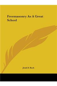 Freemasonry as a Great School