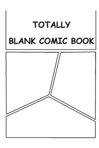 Totally blank comic book