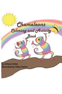 Chameleons Coloring and Activity Book