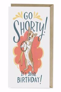 Em & Friends Go Shorty Corgi Dog Birthday Card