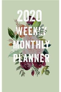 Monthly Planner 2020 Two Year Monthly Calendar Planner Flower Gift A beautiful