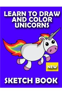 Learn to Draw Unicorns Sketch Book