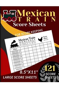 Mexican Train Score Sheets