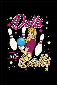 Bowling Notizbuch Dolls With Balls