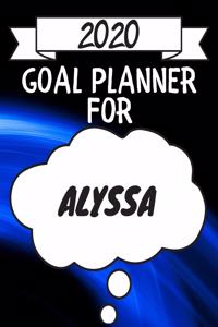 2020 Goal Planner For Alyssa