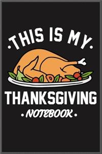 this is my thanksgiving notebook
