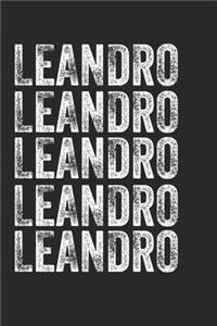 Name LEANDRO Journal Customized Gift For LEANDRO A beautiful personalized