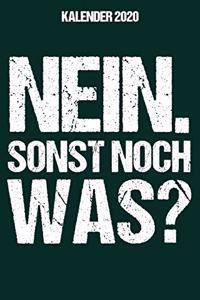 Kalender 2020 Nein Sonst Noch Was