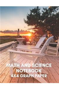 Math and Science Notebook 4X4 Graph Paper