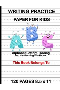 Writing Practice Paper for Kids