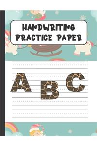 Handwriting Practice Paper ABC