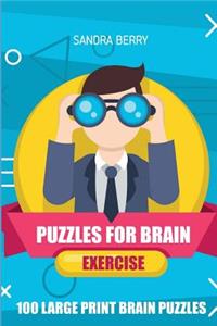 Puzzles For Brain Exercise: Str8ts Puzzles - 100 Large Print Brain Puzzles