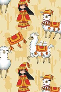 Bullet Journaling Notebook Desert Alpaca Llamas