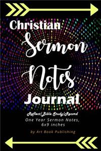 Christian Sermon Notes Journal