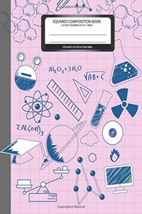 squared composition book 1/2 inch squares 8.5 x 11 For math study&teaching