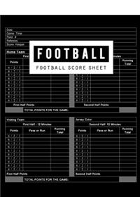 Football Score Sheet