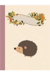Woodland Hedgehog Primary Story Journal Composition Book