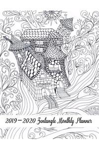 2019-2020 Zentangle Monthly Planner