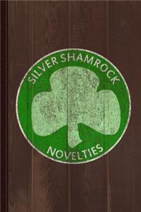 Vintage Silver Shamrock Novelties Journal Notebook