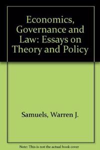 Economics, Governance and Law