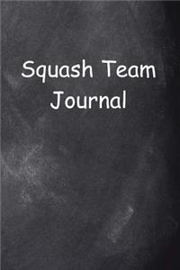 Squash Team Journal Chalkboard Design