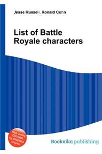List of Battle Royale Characters