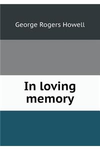 In loving memory