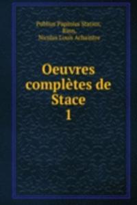 Oeuvres completes de Stace