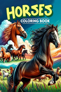 Horses Coloring Book