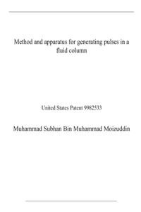 Method and apparatus for generating pulses in a fluid column