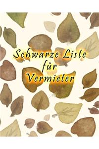 Schwarze Liste für Vermieter