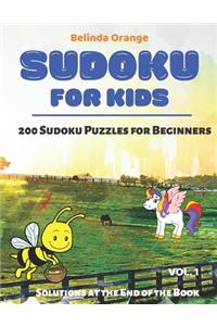 Sudoku for Kids Vol. 1: 200 Sudoku Puzzles for Beginners - Solutions at the End of the Book