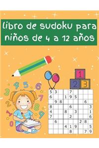 libro de sudoku para niños de 4 a 12 años