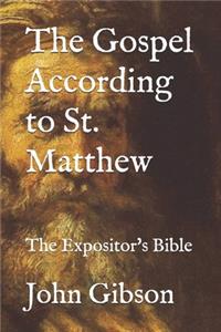 The Gospel According to St. Matthew
