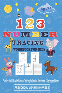 123 Number Tracing Workbook for Kids