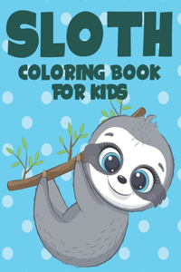 Sloth Coloring Book For Kids