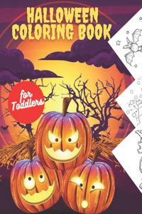 Halloween Coloring Book for Toddlers: A Fun Halloween Coloring Gift Ages 2-4/ 20 Cute Spooky Halloween coloring designs featuring witches, ghosts, vampires, cats, bats, pumpkins, ... Boo