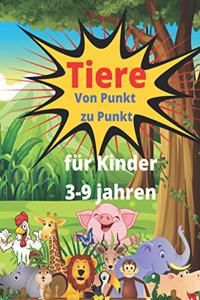 Tiere Von Punkt zu Punkt für Kinder 3-9 jahren