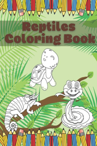 Reptiles Coloring Book