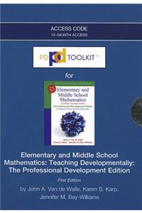 Elementary and Middle School Mathematics: Teaching Developmentally: The Professional Development Edition
