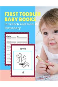First Toddler Baby Books in French and Finnish Dictionary