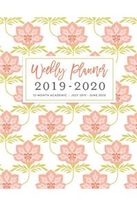 Weekly Planner 2019 - 2020 12-Month Academic, July 2019 - June 2020