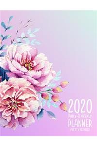 2020 Daily & Weekly Planner Pretty Peonies