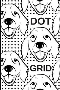 Dot Grid Journal Bullet Planner with Dotted Pages Cute Dog Pattern Cover Perfect for Daily or Weekly Planning, School or Logbook