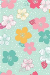 Chic Colorful Floral Design Notebook
