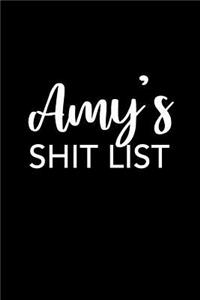 Amy's Shit List