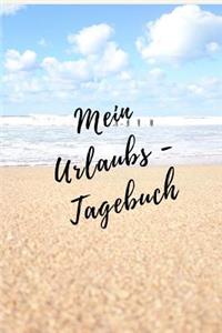 Mein Urlaubs - Tagebuch: Notizbuch A5 liniert mit Punkten Dot Grid (6x9) für die Reise, den Strand-Urlaub / modisches Tagebuch und Logbuch 108 Seiten