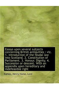 Essays Upon Several Subjects Concerning British Antiquities