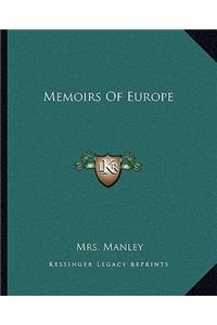 Memoirs of Europe