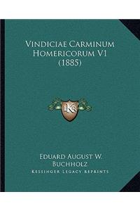 Vindiciae Carminum Homericorum V1 (1885)